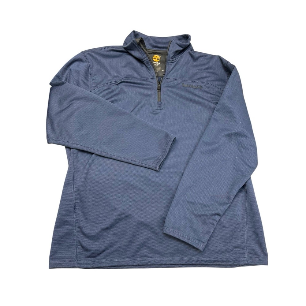 Timberland Fleece Pullover Men's XL Blue Quarter Zip‎ Jacket Outdoor Layer Warm